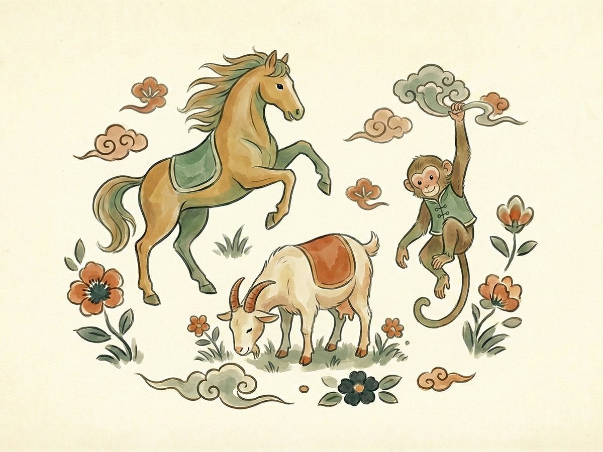 2026年12生肖運勢與水晶推薦P3．屬馬、羊、猴的人該戴什麼水晶？