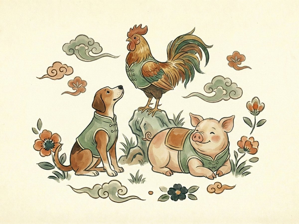 2026年12生肖運勢與水晶推薦P4．屬雞、狗、豬的人該戴什麼水晶？