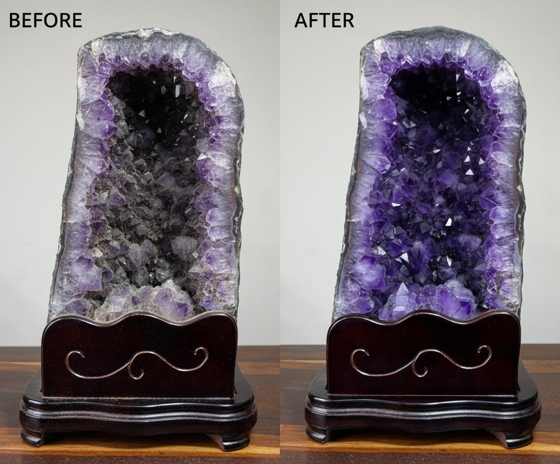 水晶洞蒙塵、掉漆不用怕，專業修復與保養！