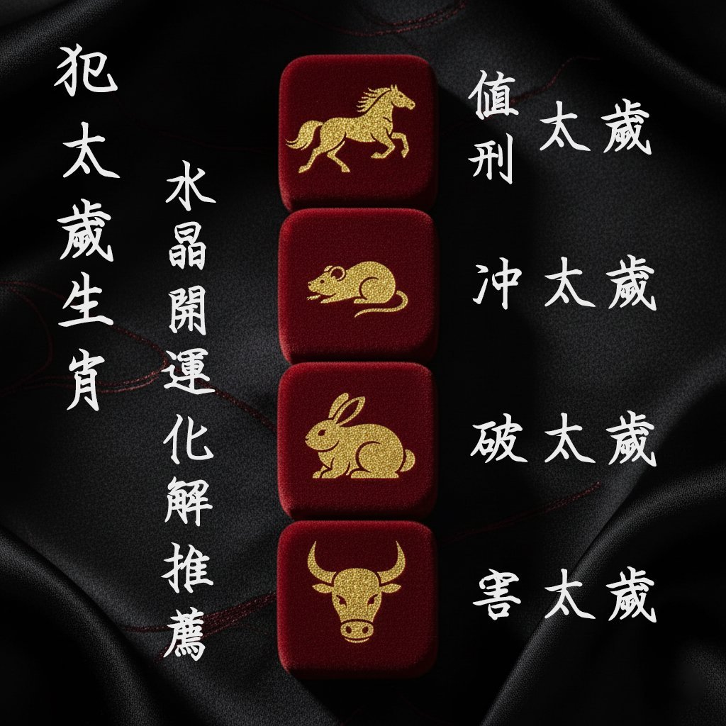【2026犯太歲生肖】不只安太歲，水晶開運化解法，趨吉避凶一整年