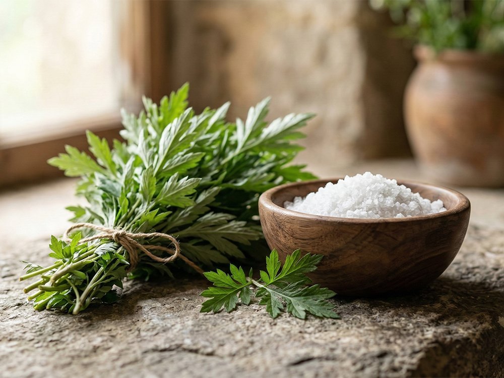 掃墓後的淨身方法：艾草、鹽水與抹草的正確步驟